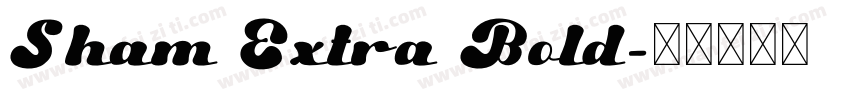 Sham Extra Bold字体转换
